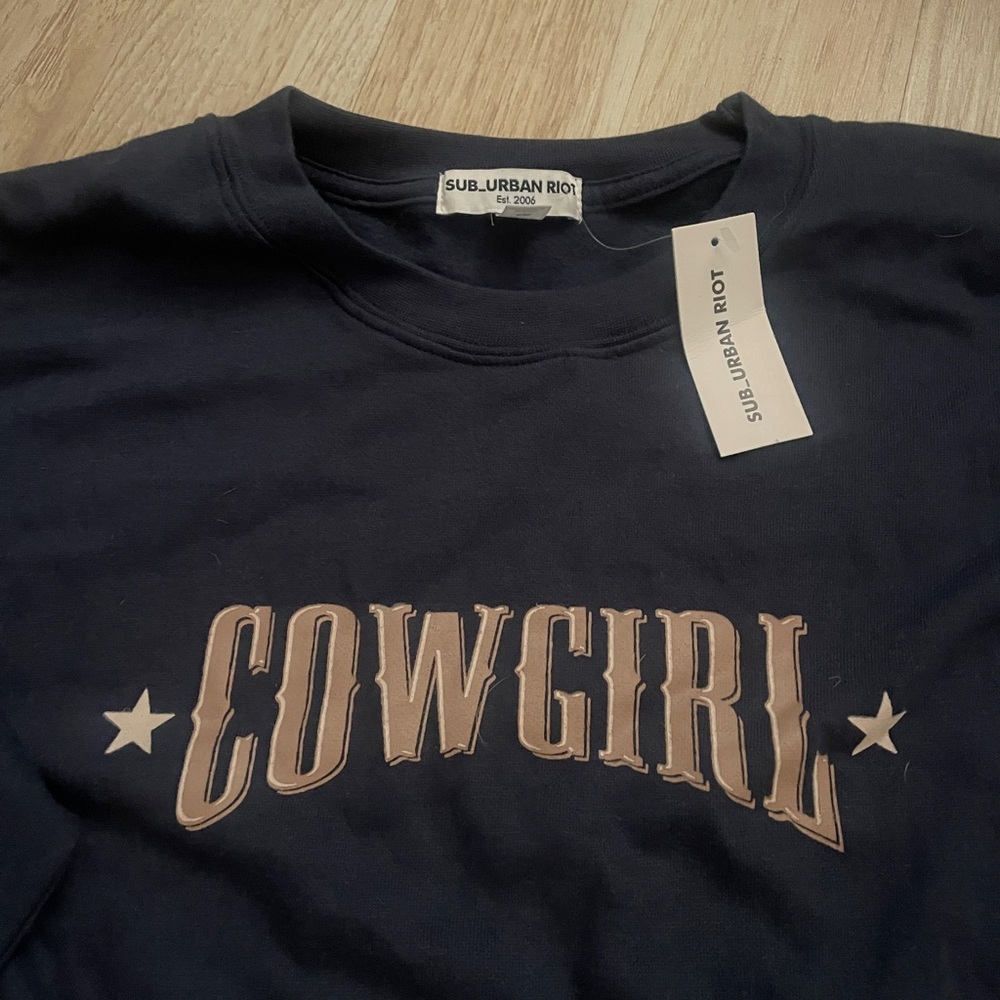 Sub_Urban Riot Black Cowgirl Sweatshirt